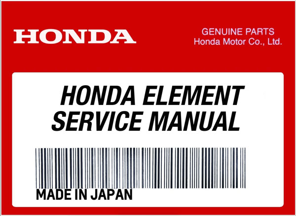 Honda Element Parts Service Manual